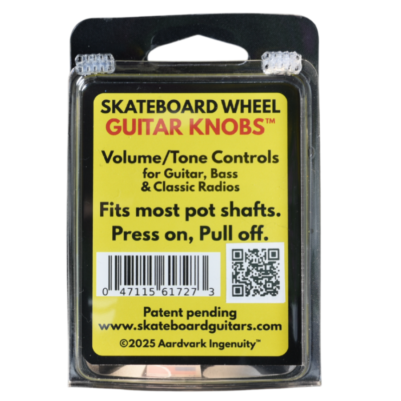 Skateboard Wheel Guitar Knobs